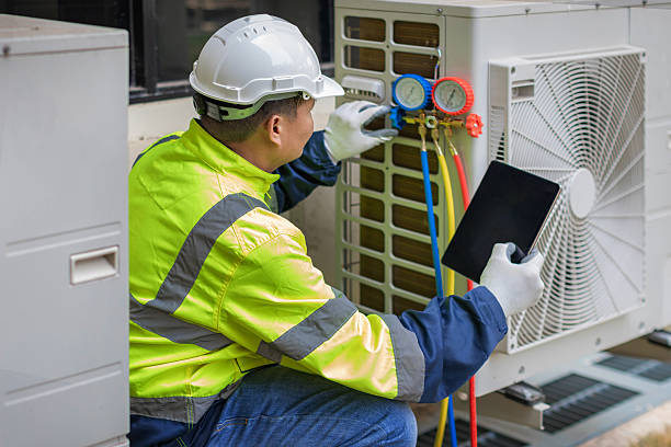 Professional Ductwork Repair technician working in Constantine, MI
